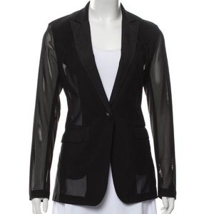 Rag & Bone Black Lightweight Semi Sheer Blazer